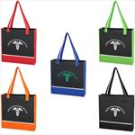 JH3345 Non-Woven Accent Tote Bag With Custom Imprint